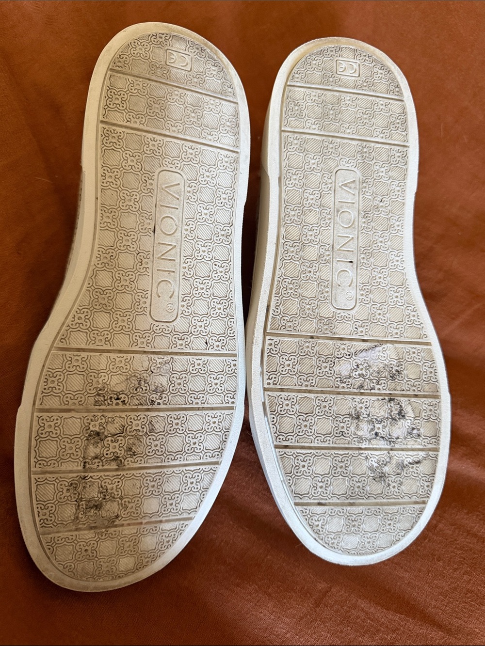 Vionic Women's Slip-On Perforated Suede Sneakers in Beige - Picture 3 of 5